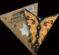 Preview: Baby Sumita Black / Orange - Foldable glowing Paperstar with 5 points, 40 cm